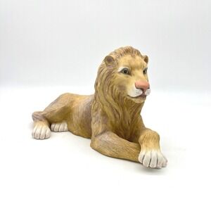 Boehm Porcelain Reclining Lion Figurine 402-22 Peace‎ Will Reign Sculpture 8.5in